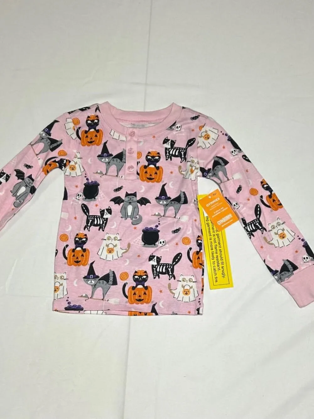 Gymboree Girls 2T Pink Cats Halloween 2 Piece Pajama Set NWT Fall Snug Fitting
